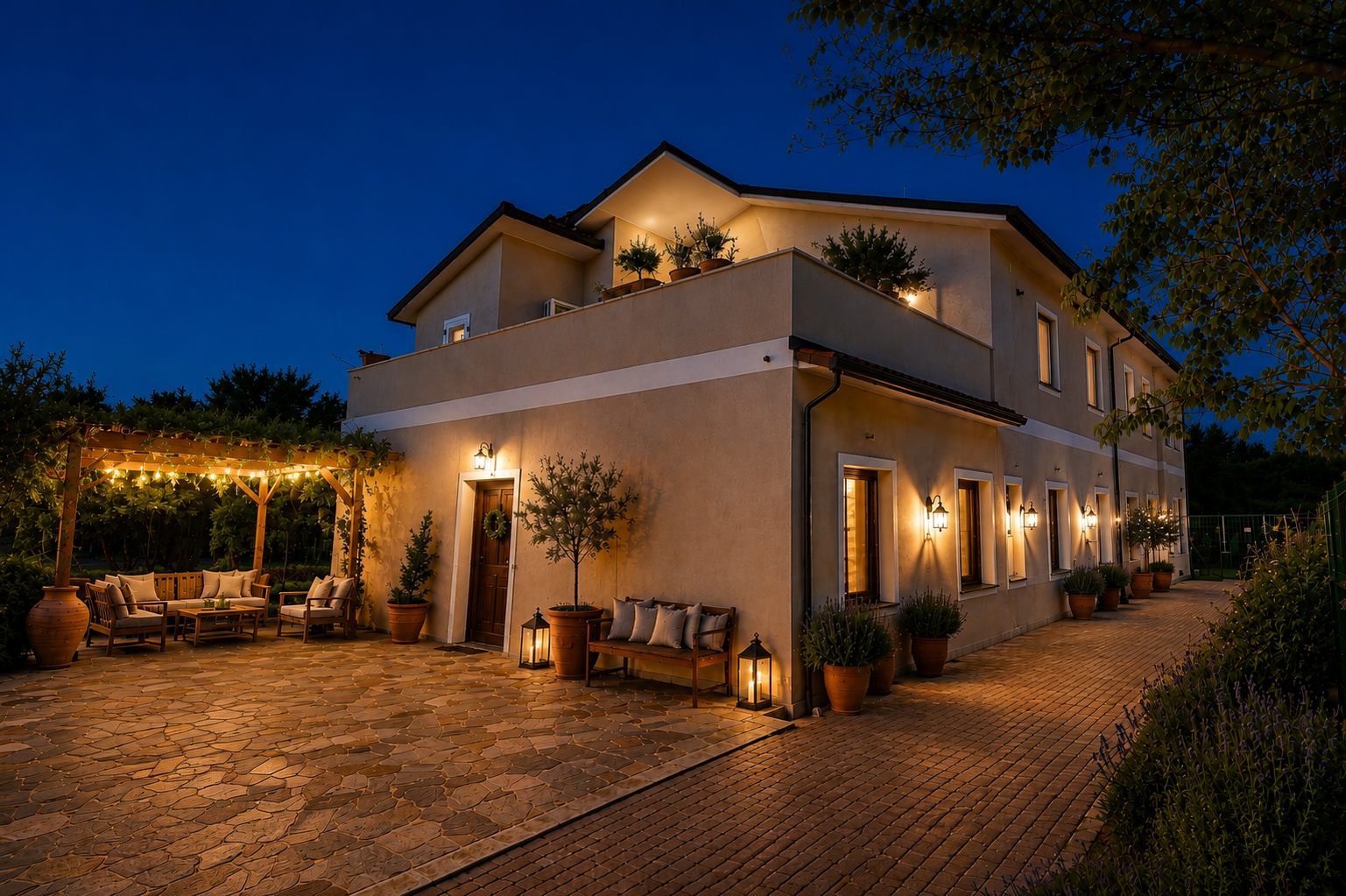 Evening at Tenuta Alba sul Garda
